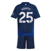 Maglie da calcio Manchester United Manuel Ugarte #25 Seconda Maglia Bambino 2024-25 Manica Corta (+ Pantaloni corti)